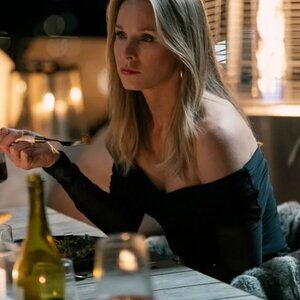 Long-Sleeve Off-The-Shoulder Wrap Mesh Bodysuit Abercrombie Size M